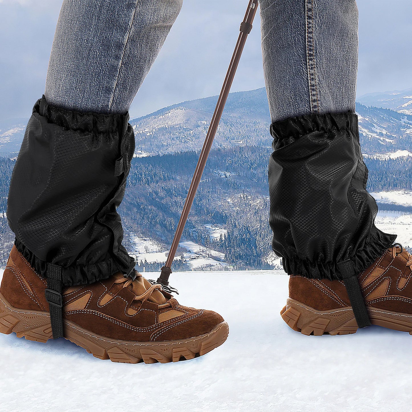 Waterproof Snow Boot Gaiters – Unisex Ankle Leg Covers for Hiking, Climbing, Camping & Skiing - OJABay