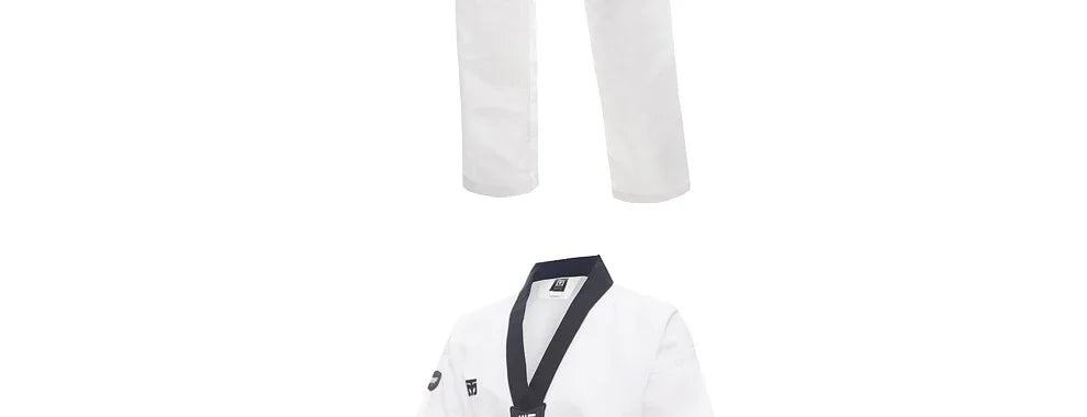 Taekwondo Dobok Karate Uniform with Belt – Kids & Adults (XXXS–XXXL)
