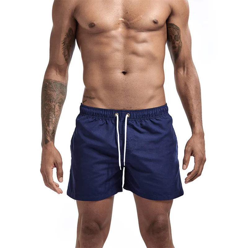 Men’s Quick-Dry Swim Trunks with Mesh Lining & Pockets