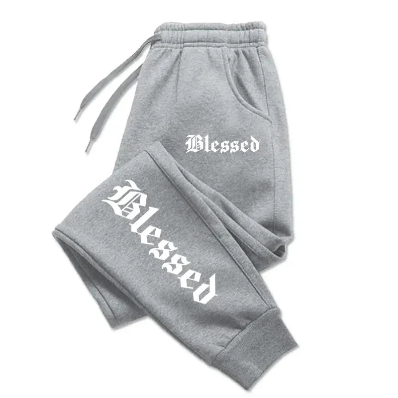 Letter of Blessing Printed Joggers – Unisex Y2K Streetwear Vibes - OJABay