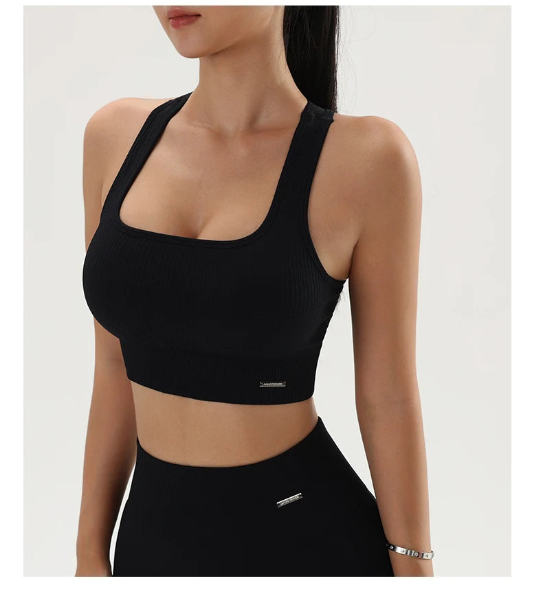 Quick-Dry Women’s Yoga Sports Bra – Breathable Fitness Top for Gym & Training - OJABay