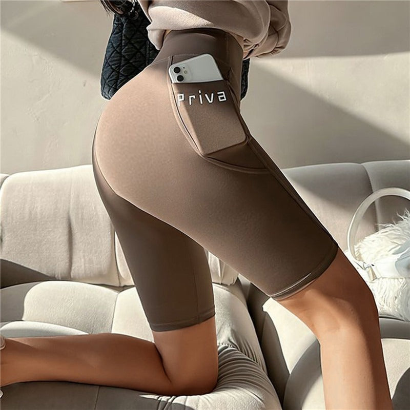Women's High-Waist Yoga Shorts β Seamless Fitness Shorts for Gym & Streetwear | Tight Workout Shorts with Stretch - OJABay