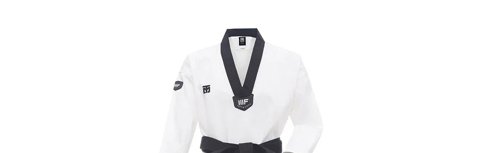 Taekwondo Dobok Karate Uniform with Belt – Kids & Adults (XXXS–XXXL)