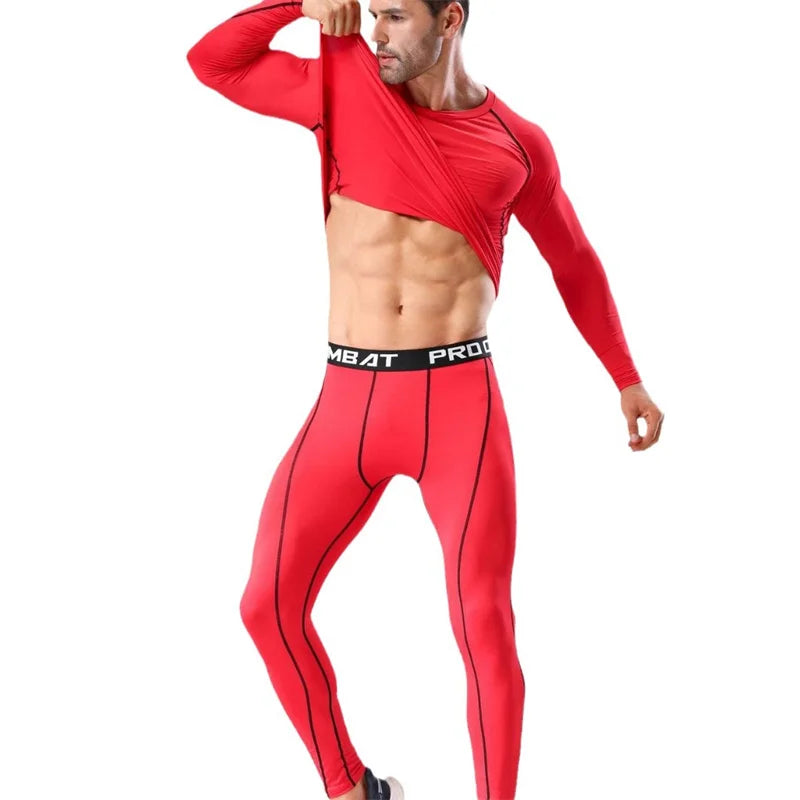 Men’s Compression Running Set – Quick Dry Gym Fitness Tracksuit