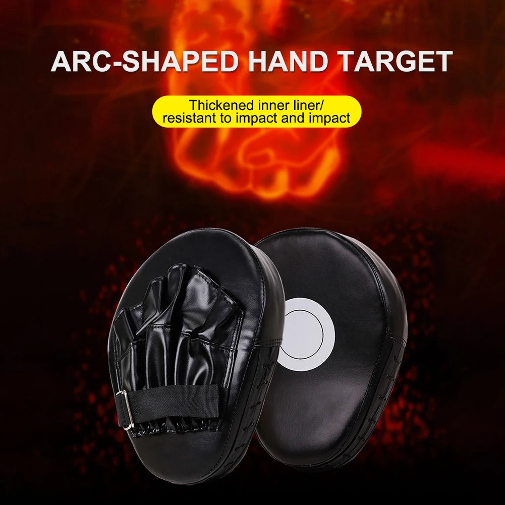 Curved Boxing Punch Mitts PU Leather Training Pads