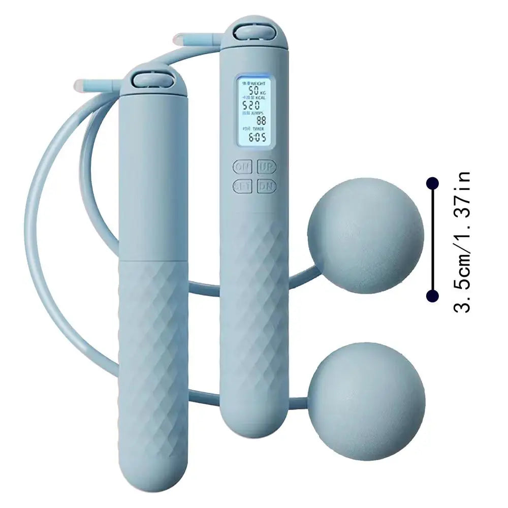 Smart Weighted Cordless Jump Rope – Digital Counter, Ropeless Skipping for Home & Gym - OJABay