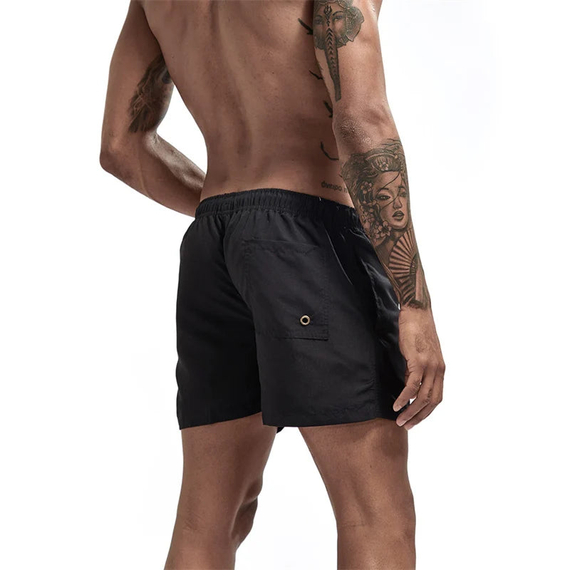 Men’s Quick-Dry Swim Trunks with Mesh Lining & Pockets
