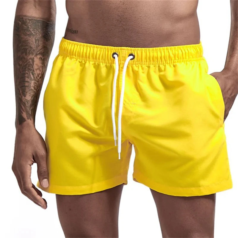 Men’s Quick-Dry Swim Trunks with Mesh Lining & Pockets