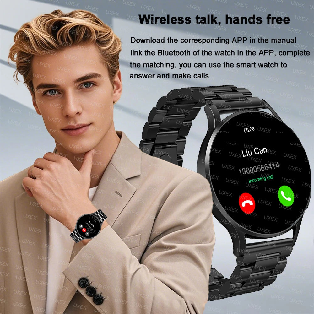 Fashion Smart Watch Plus 2025 – 1.32" Business & Fitness Watch for Men & Women | Bluetooth Calls, Heart Rate, Blood Oxygen, Sleep Monitor - OJABay
