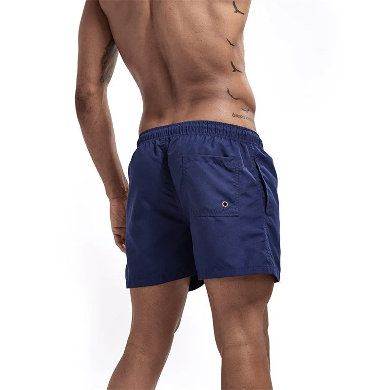 Men’s Quick-Dry Swim Trunks with Mesh Lining & Pockets
