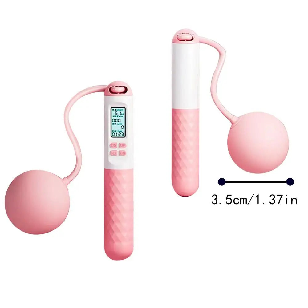 Smart Weighted Cordless Jump Rope – Digital Counter, Ropeless Skipping for Home & Gym - OJABay