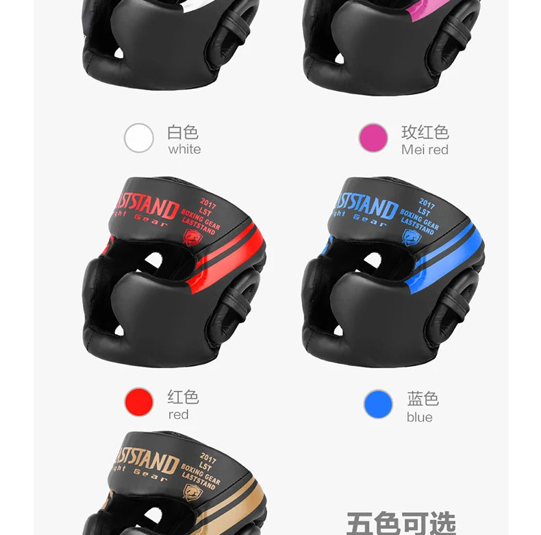 Kickboxing & Boxing Helmet – PU Leather Full-Cover Headgear for Men, Women, and Kids | MMA, Muay Thai, Karate, Sanda Training - OJABay
