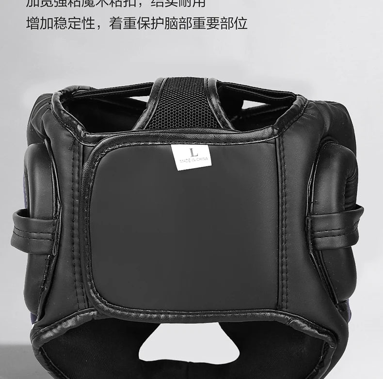 Kickboxing & Boxing Helmet – PU Leather Full-Cover Headgear for Men, Women, and Kids | MMA, Muay Thai, Karate, Sanda Training - OJABay