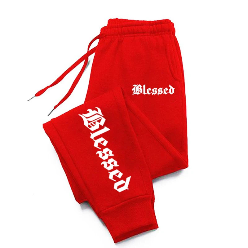 Letter of Blessing Printed Joggers – Unisex Y2K Streetwear Vibes - OJABay