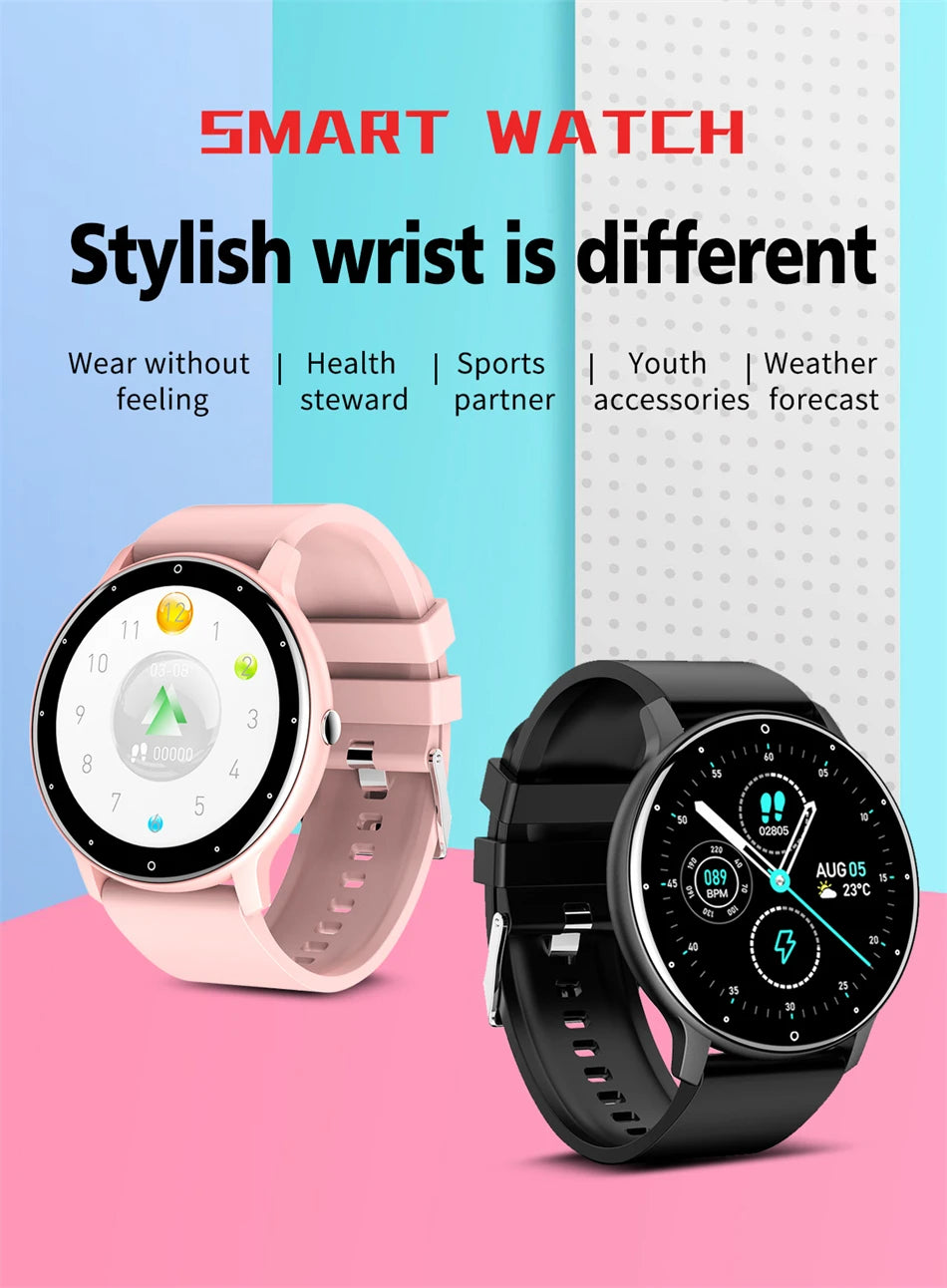 LIGE Smartwatch with Bluetooth Calls & Fitness Tracker – Unisex, Waterproof - OJABay