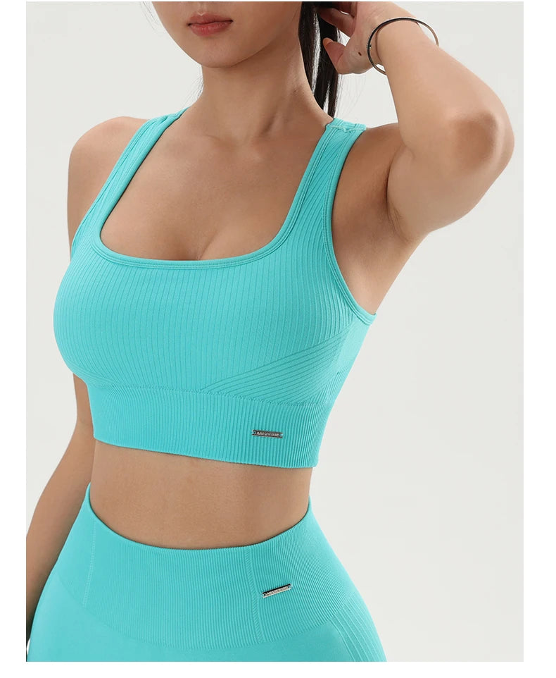 Quick-Dry Women’s Yoga Sports Bra – Breathable Fitness Top for Gym & Training - OJABay
