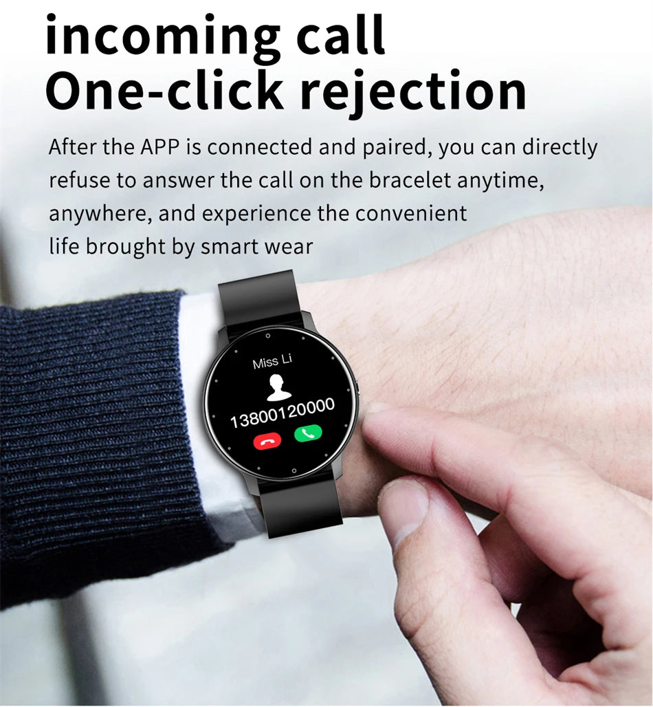 LIGE Smartwatch with Bluetooth Calls & Fitness Tracker – Unisex, Waterproof - OJABay