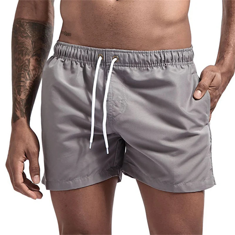 Men’s Quick-Dry Swim Trunks with Mesh Lining & Pockets