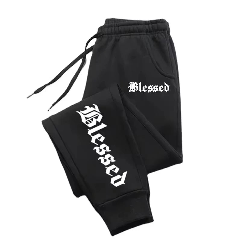 Letter of Blessing Printed Joggers – Unisex Y2K Streetwear Vibes - OJABay