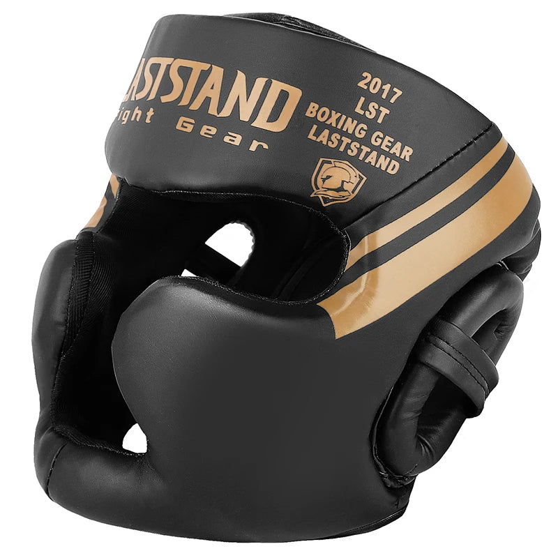 Kickboxing & Boxing Helmet – PU Leather Full-Cover Headgear for Men, Women, and Kids | MMA, Muay Thai, Karate, Sanda Training - OJABay