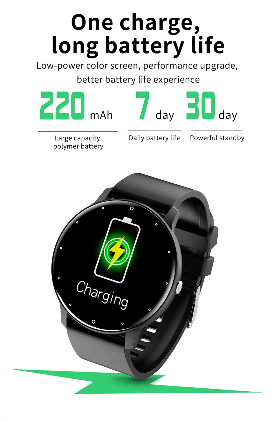 LIGE Smartwatch with Bluetooth Calls & Fitness Tracker – Unisex, Waterproof - OJABay