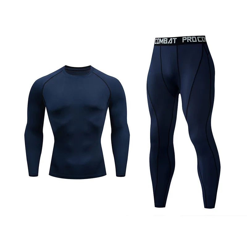 Men’s Compression Running Set – Quick Dry Gym Fitness Tracksuit