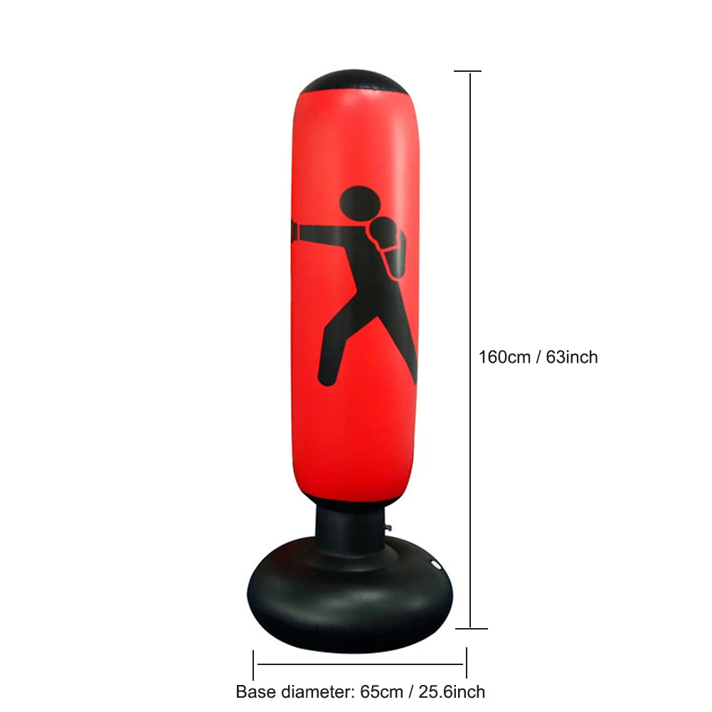 Inflatable Boxing Bag 1.6m β Freestanding Punching Bag for Kids & Adults - OJABay