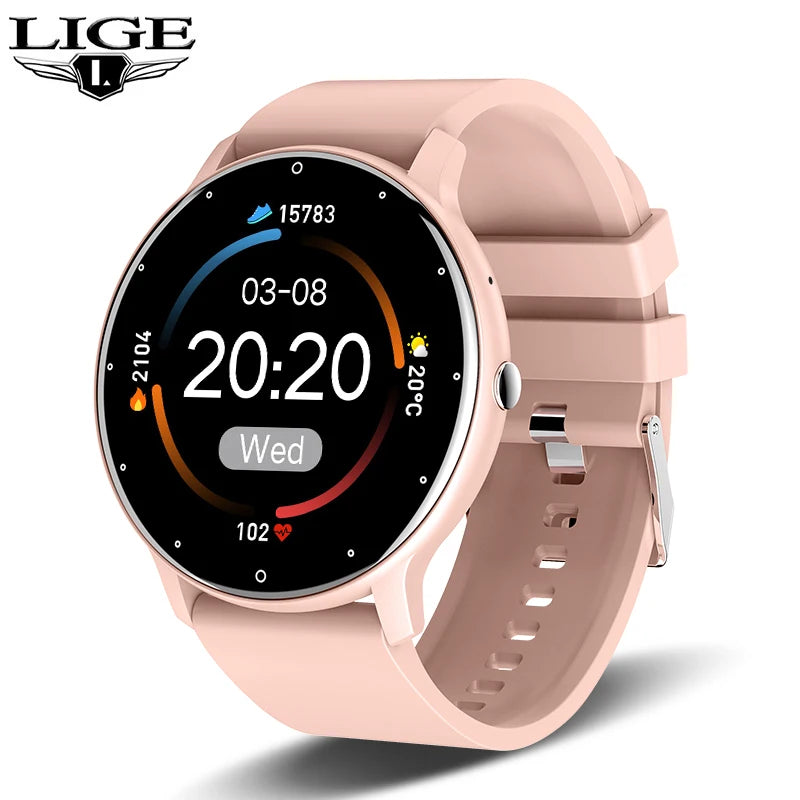 LIGE Smartwatch with Bluetooth Calls & Fitness Tracker – Unisex, Waterproof - OJABay