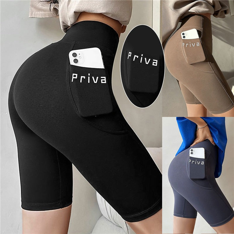 Women's High-Waist Yoga Shorts β Seamless Fitness Shorts for Gym & Streetwear | Tight Workout Shorts with Stretch - OJABay