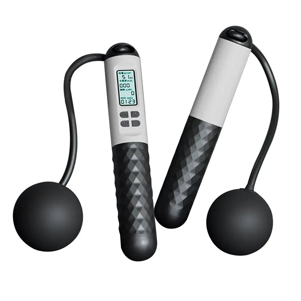 Smart Weighted Cordless Jump Rope – Digital Counter, Ropeless Skipping for Home & Gym - OJABay