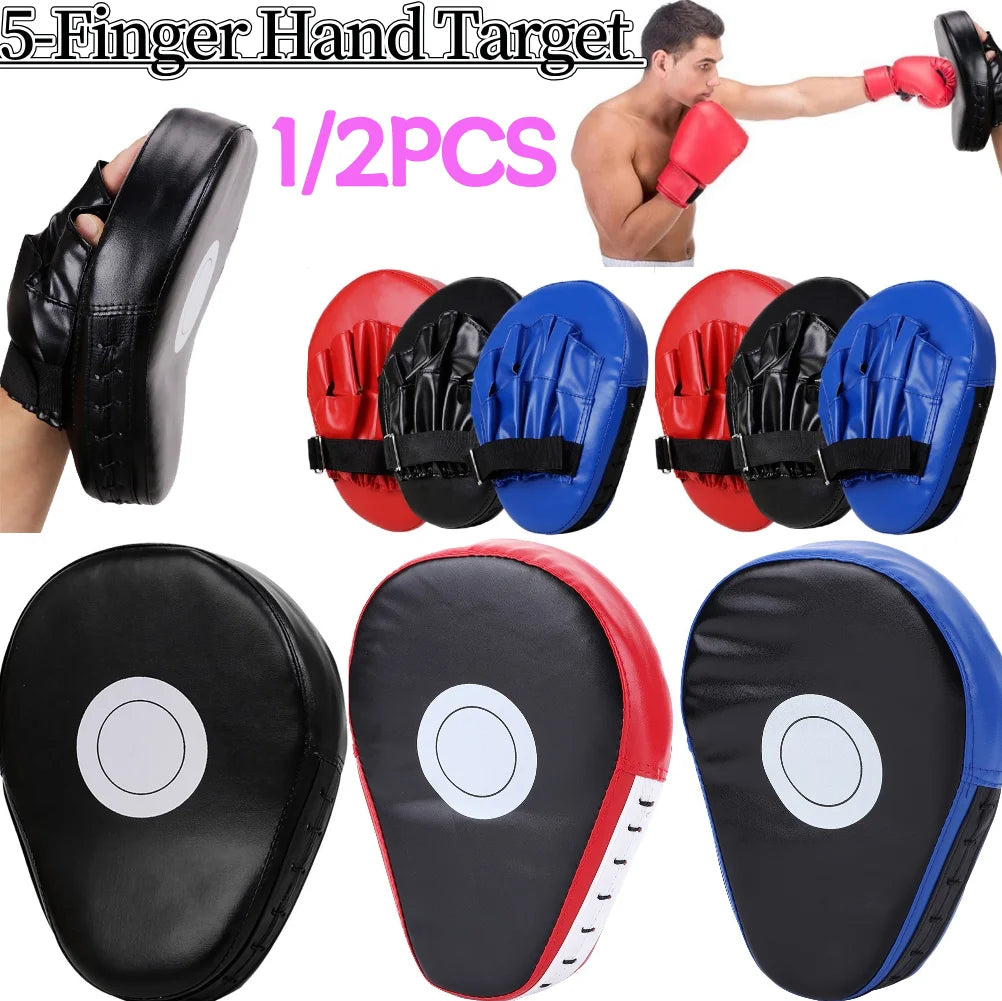 Curved Boxing Punch Mitts PU Leather Training Pads