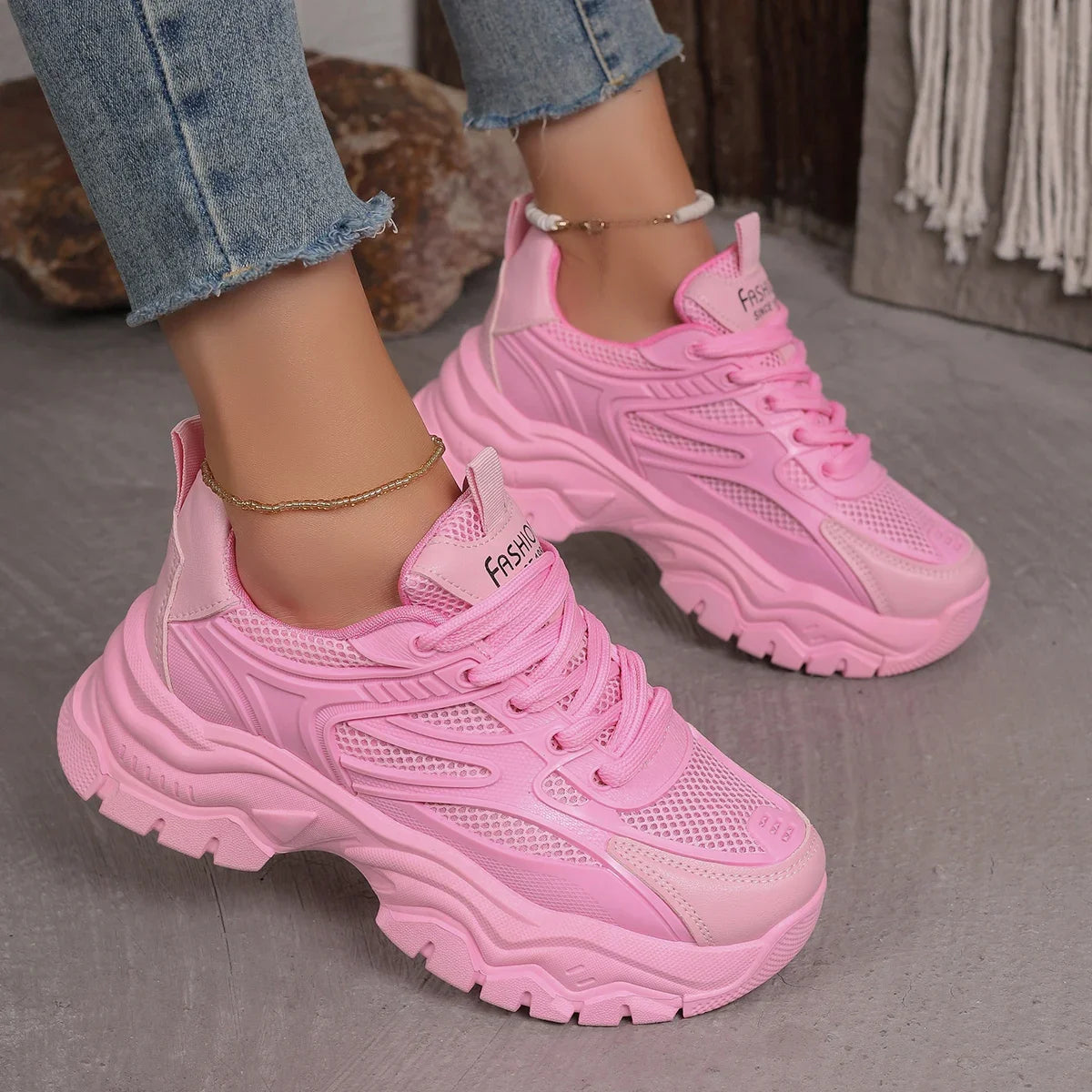 Women's Sports Sneakers – Lightweight Tennis & Running Platform Shoes - OJABay