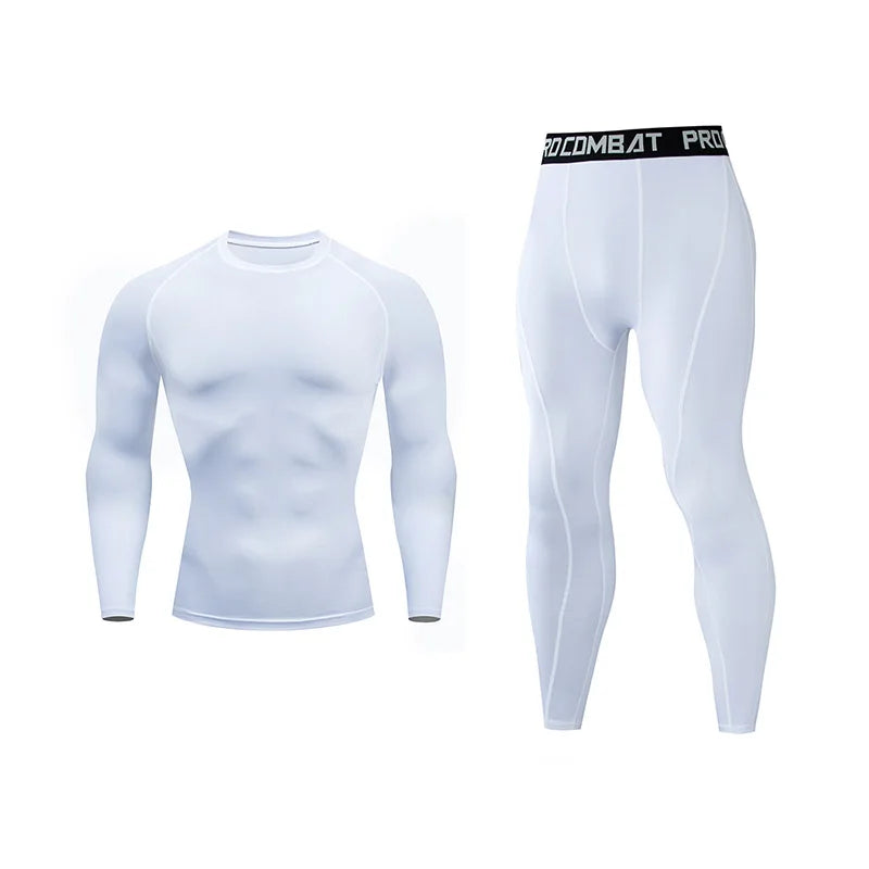 Men’s Compression Running Set – Quick Dry Gym Fitness Tracksuit