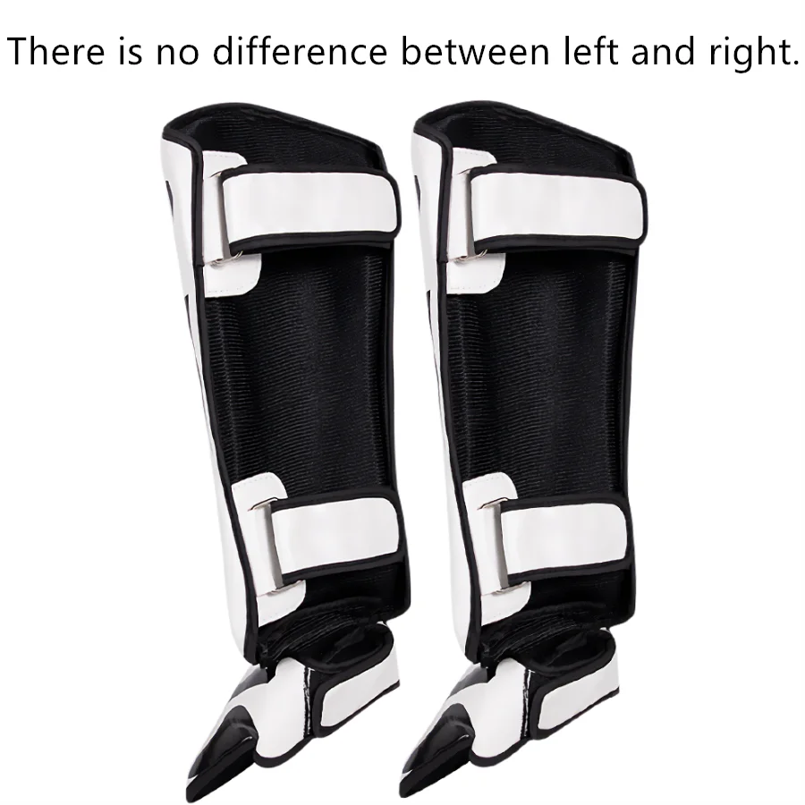 Muay Thai & Kickboxing Shin Guards – PU Leather Leg & Ankle Protectors