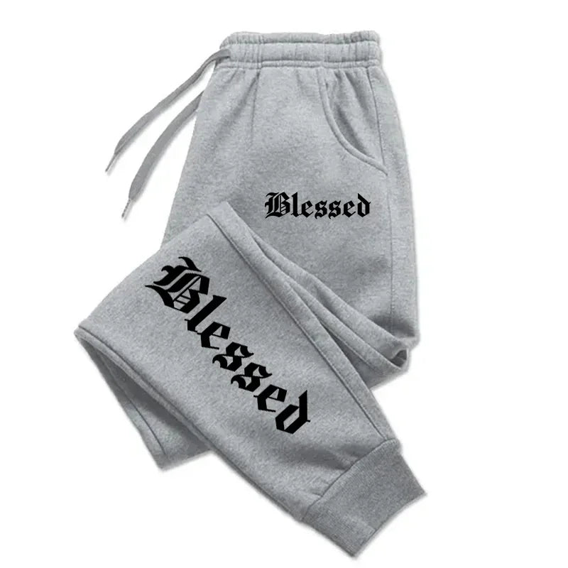 Letter of Blessing Printed Joggers – Unisex Y2K Streetwear Vibes - OJABay