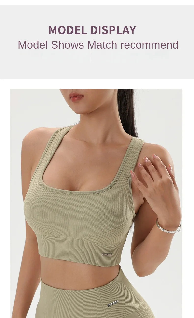 Quick-Dry Women’s Yoga Sports Bra – Breathable Fitness Top for Gym & Training - OJABay