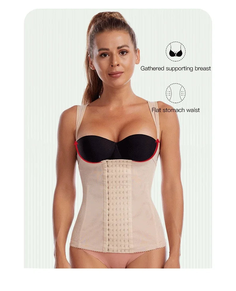 Waist Corset Postpartum Sheath Tummy Top Trainers Shapewear for Women - Slimming Sheath, Woman Flat Belly Waist Trainer