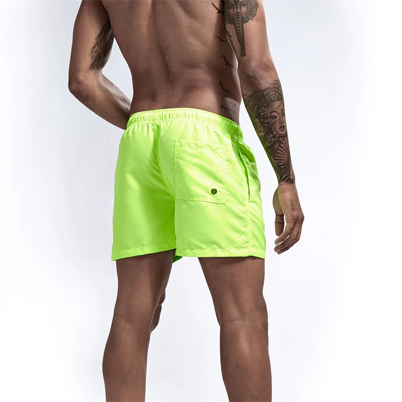 Men’s Quick-Dry Swim Trunks with Mesh Lining & Pockets