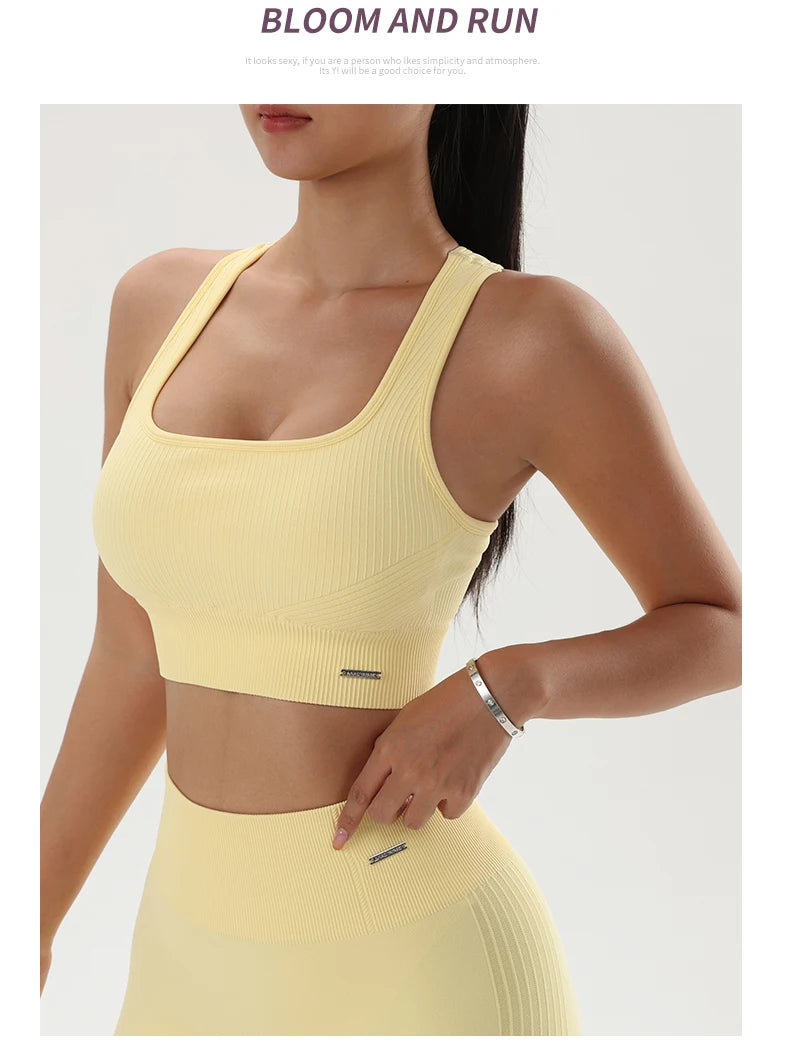 Quick-Dry Women’s Yoga Sports Bra – Breathable Fitness Top for Gym & Training - OJABay