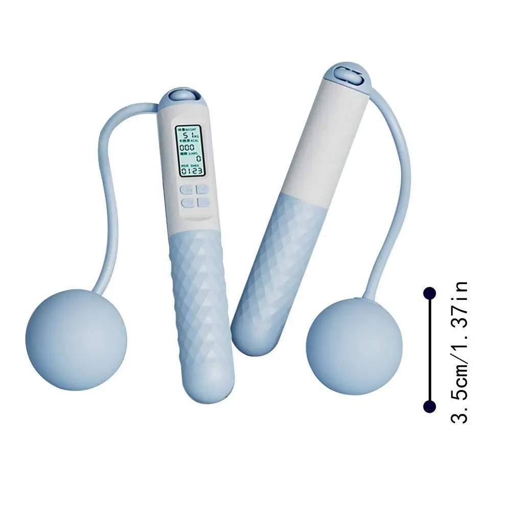 Smart Weighted Cordless Jump Rope – Digital Counter, Ropeless Skipping for Home & Gym - OJABay