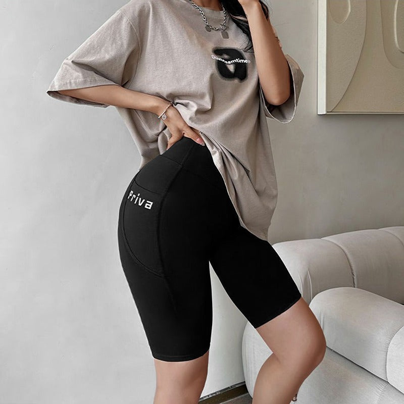 Women's High-Waist Yoga Shorts β Seamless Fitness Shorts for Gym & Streetwear | Tight Workout Shorts with Stretch - OJABay