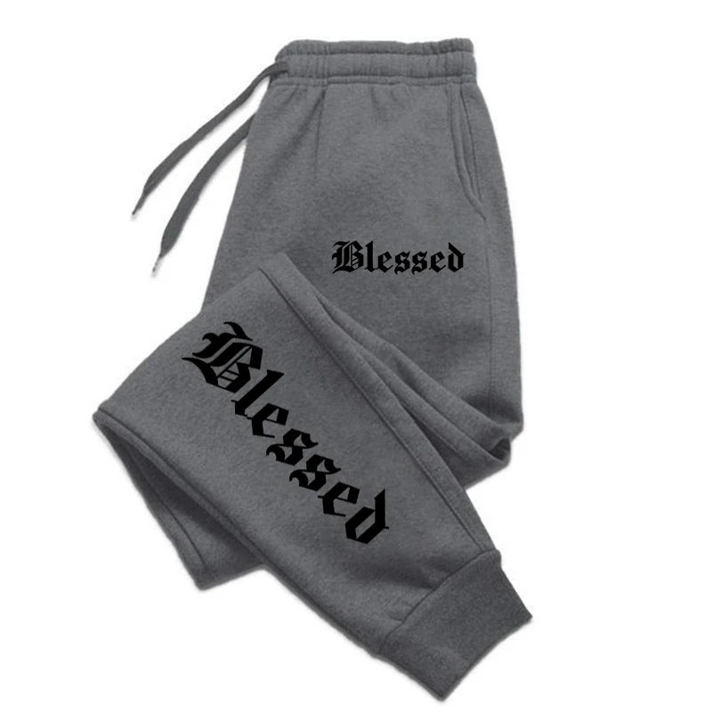 Letter of Blessing Printed Joggers – Unisex Y2K Streetwear Vibes - OJABay