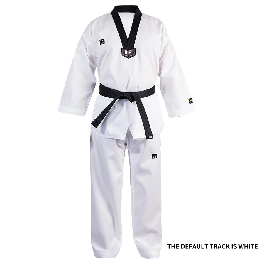 Taekwondo Dobok Karate Uniform with Belt – Kids & Adults (XXXS–XXXL)
