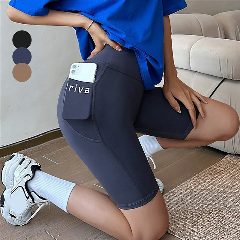 Women's High-Waist Yoga Shorts β Seamless Fitness Shorts for Gym & Streetwear | Tight Workout Shorts with Stretch - OJABay