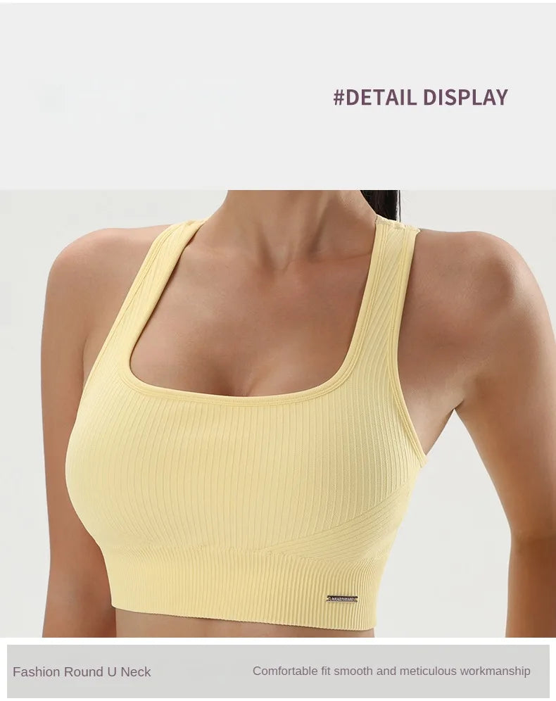 Quick-Dry Women’s Yoga Sports Bra – Breathable Fitness Top for Gym & Training - OJABay