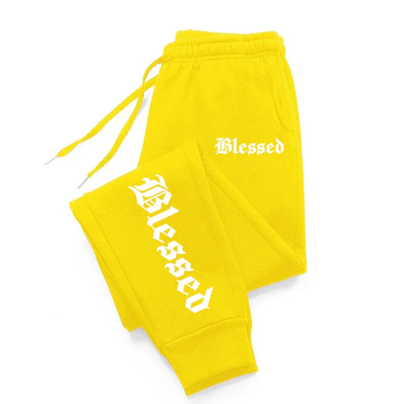 Letter of Blessing Printed Joggers – Unisex Y2K Streetwear Vibes - OJABay