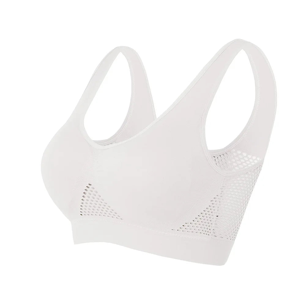 Seamless Push-Up Sports Bra β Breathable Padded Fitness Top for Women, Wire-Free Gym & Running Support - OJABay