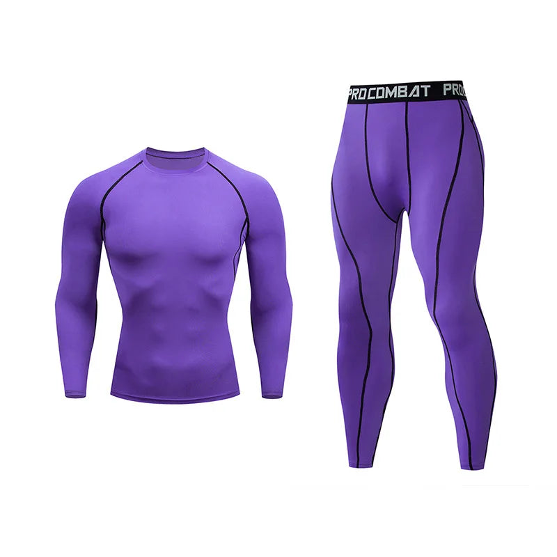 Men’s Compression Running Set – Quick Dry Gym Fitness Tracksuit