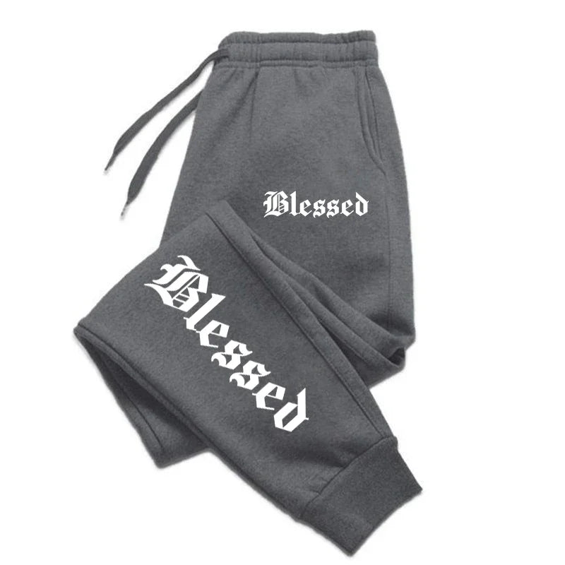 Letter of Blessing Printed Joggers – Unisex Y2K Streetwear Vibes - OJABay