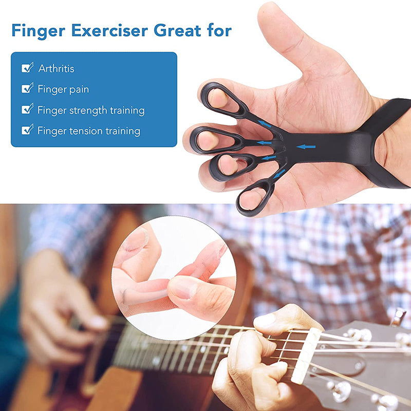 Silicone Finger Exerciser – Hand Grip Strengthener for Rehab & Pain Relief - OJABay